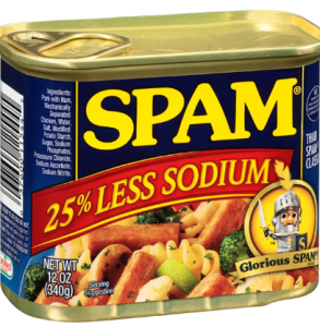 Thịt heo hộp Spam 25% less sodium 340g
