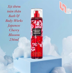  Xịt thơm toàn thân bath and body works cherry blossom