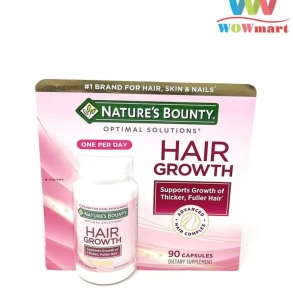 Thực phẩm chức năng Thuốc mọc tóc Hair Growth Nature’s Bounty của Mỹ 90 viên