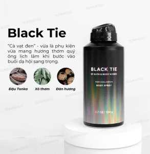 Xịt Toàn Thân Bath & Body Works Black Tie Body Spray