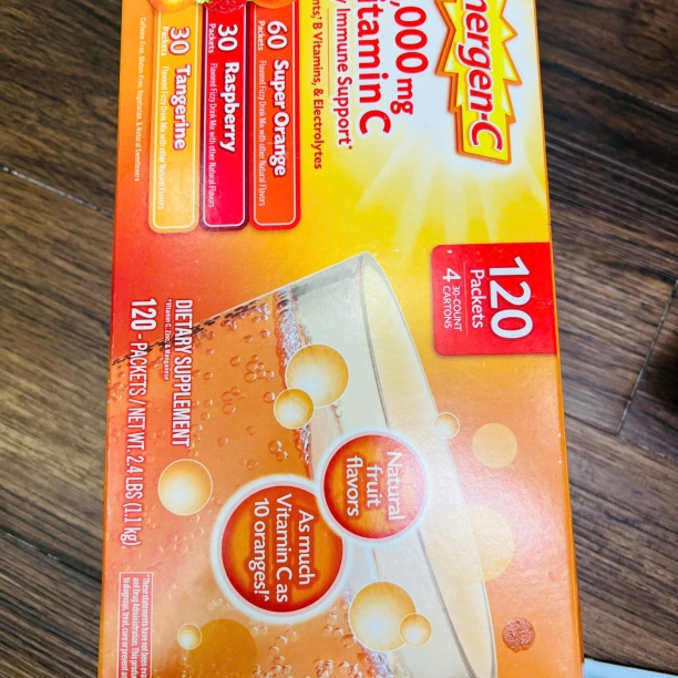 Bột sủi C tăng đề kháng Emergen-C Vitamin C 1000mg Super Orange 