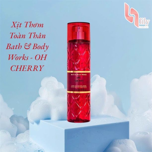 Xịt Thơm Toàn Thân Bath & Body Works Oh Cherry Fine Fragrance Mist 236ml